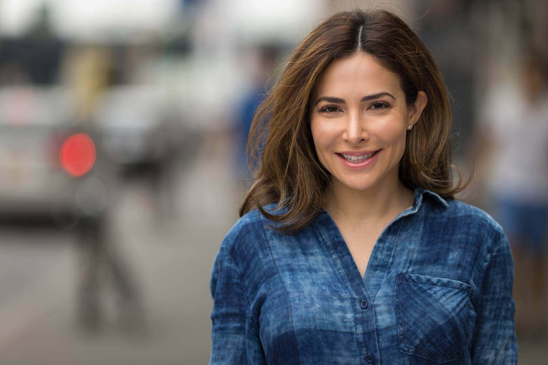 Closeup of Woman Smiling